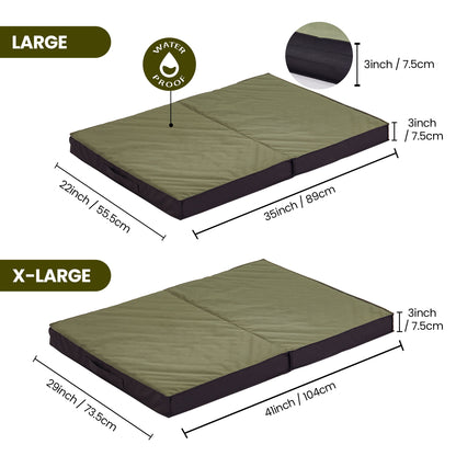 Outdoor Dog Beds Waterproof Portable for Large Dogs