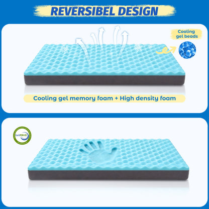 Cooling Orthopedic Dog Bed with Removable Cover