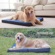 Load image into Gallery viewer, LFC PETS Outdoor Dog Beds for Large Dogs, Waterproof Dog Bed Portable with Washable Cover, Foldable Dog Bed Orthopedic for Outside Indoor, 41inch All Weather to Use
