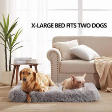 Load image into Gallery viewer, LFC PETS  Deluxe Plush Fluffy Calming Dog Bed for Large Dogs, Orthopedic Dog Bed with Waterproof Removable Cover, Self-Warming Washable Dog Bed with Nonslip Bottom
