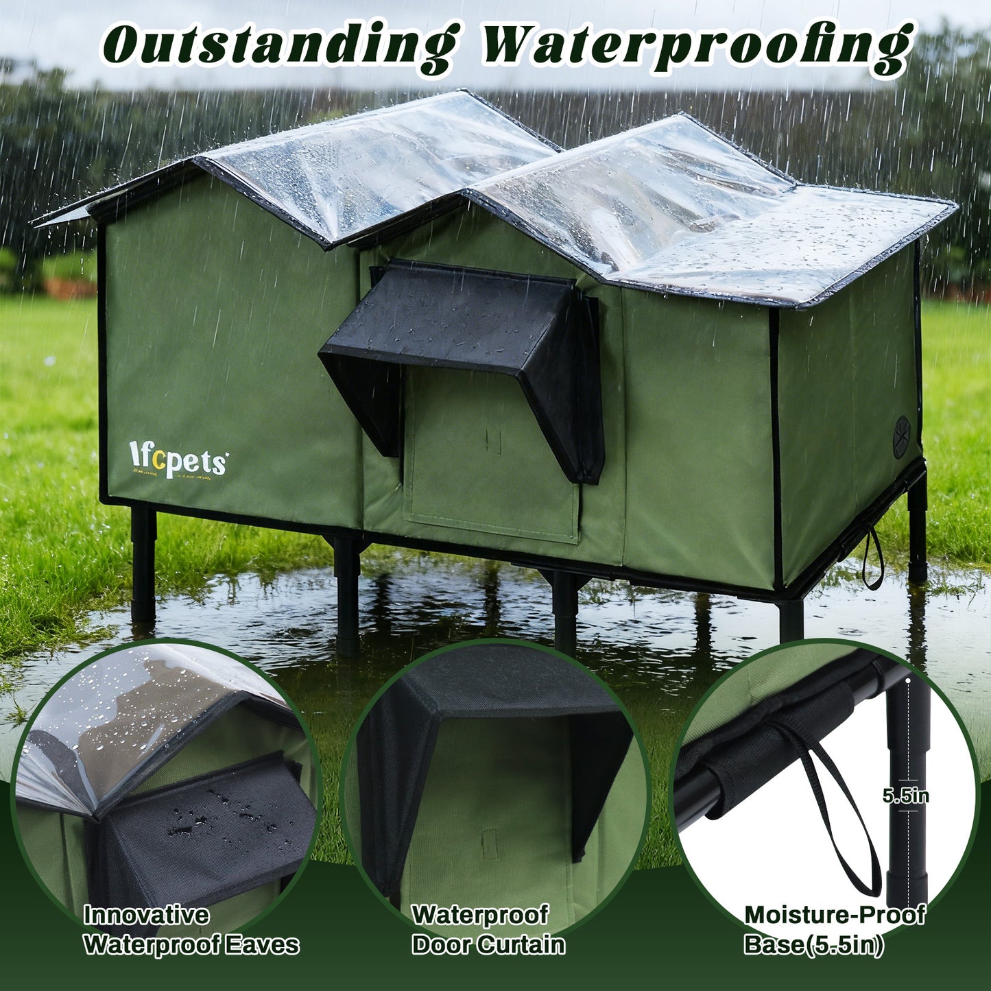 Outdoor Waterproof Cat Shelter
