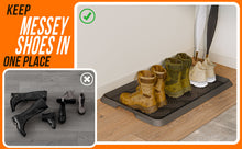 Load image into Gallery viewer, Rubber Boot Tray, Shoe Trays for Entryway with Raised Edge
