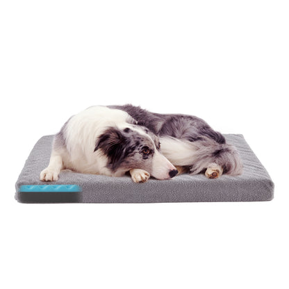 LFC PETS  Memory Foam Dog Bed with Removable Cover and Waterproof Liner