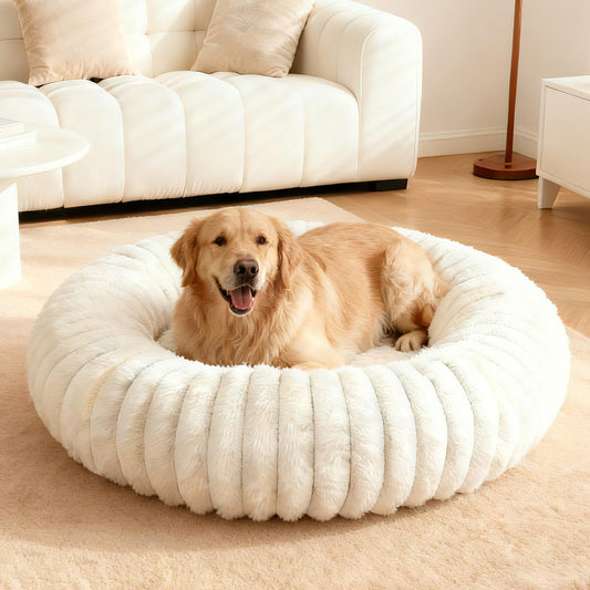 Calming Donut Dog Bed Anti-Anxiety for Small Medium Large Dogs