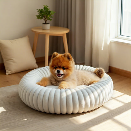 Calming Donut Dog Bed Anti-Anxiety for Small Medium Large Dogs