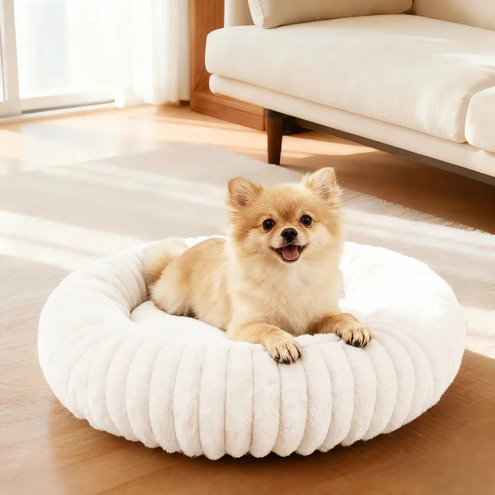 Calming Donut Dog Bed Anti-Anxiety for Small Medium Large Dogs