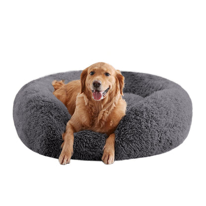 Calming Donut Dog Beds for Large dog, Anti-Anxiety