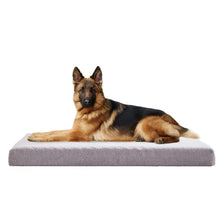 Load image into Gallery viewer, LFC PETS  Plush Memory Foam Orthopedic Dog Beds for Medium to Extra Large Jumbo Dogs, Pet Crate Bed Mat with Cooling Gel Sponge, Removable Washable Cover &amp; Waterproof Lining, M/L/XLL
