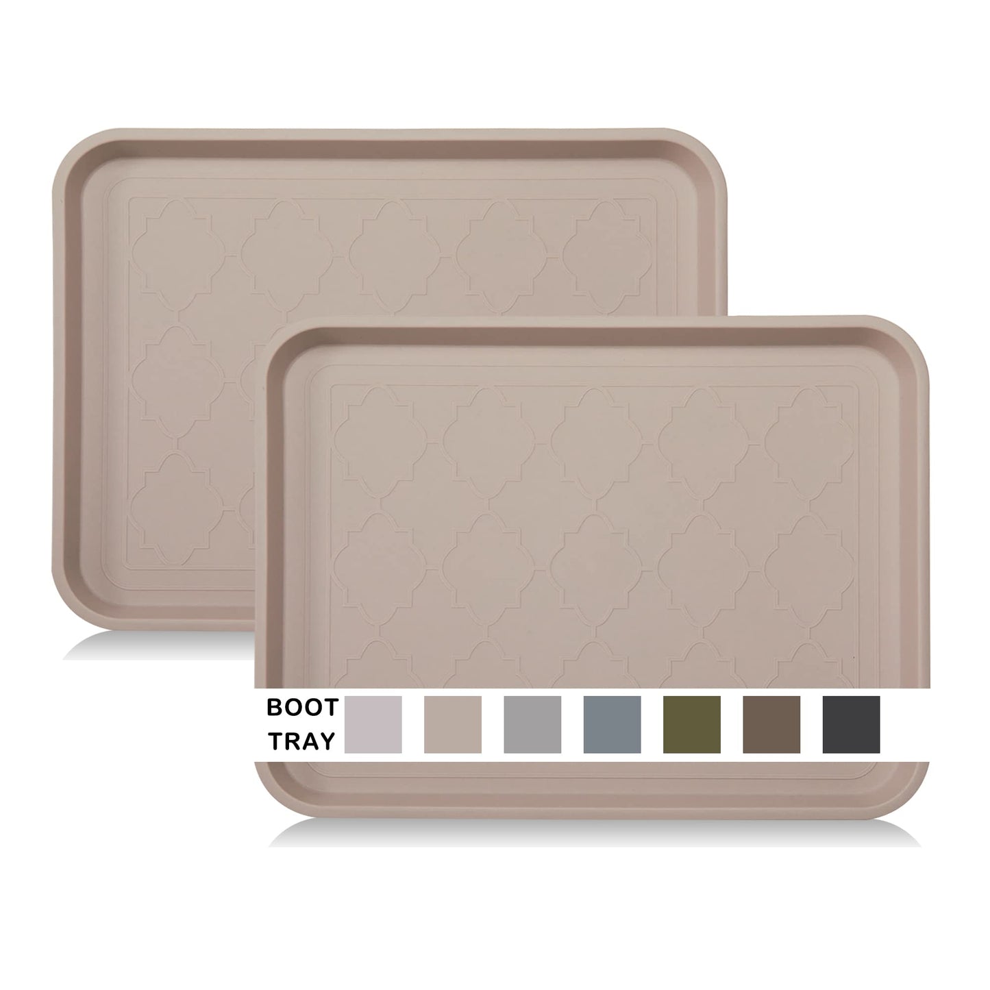 Boot Mat Tray for Entryway Indoor&Outdoor,2 Packs