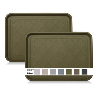 Boot Mat Tray for Entryway Indoor&Outdoor,2 Packs