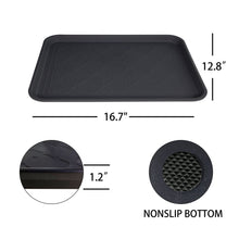 Load image into Gallery viewer, LFC PETS Boot Tray for Entryway Indoor, Heavy Duty Shoe Mat Tray 2 Packs, 16.7&quot;x12.8&quot; Waterproof Shoe Tray with Raised Edge, Outdoor Multi-Purpose Tray for Boots, Shoes, Garden
