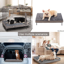 Load image into Gallery viewer, LFC PETS  Plush Memory Foam Orthopedic Dog Bed for Medium, Large Dogs with Cooling Gel, Washable Dog Crate Mat, Removable Cover &amp; Waterproof Lining
