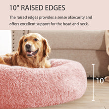 Load image into Gallery viewer, LFC PETS  Calming Dog Bed Anti-Anxiety Donut Dog Beds for Small Medium Large Dogs, Washable Plush Fluffy Indoor Cat Kitten Round Cuddler Cushion (24”30”36” inch)
