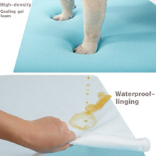 Load image into Gallery viewer, LFC PETS  Plush Memory Foam Orthopedic Dog Bed for Medium, Large Dogs with Cooling Gel, Washable Dog Crate Mat, Removable Cover &amp; Waterproof Lining
