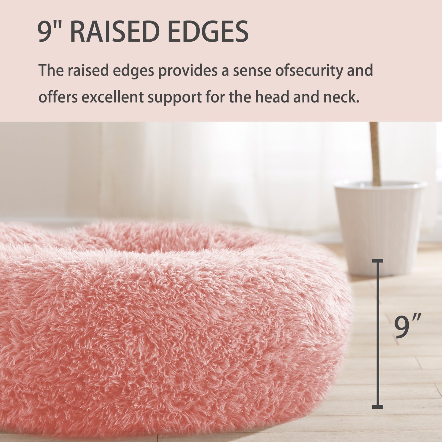 Calming Donut Dog Beds for Large dog, Anti-Anxiety