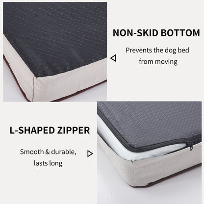 Memory Foam Removable Cover Dog Bed