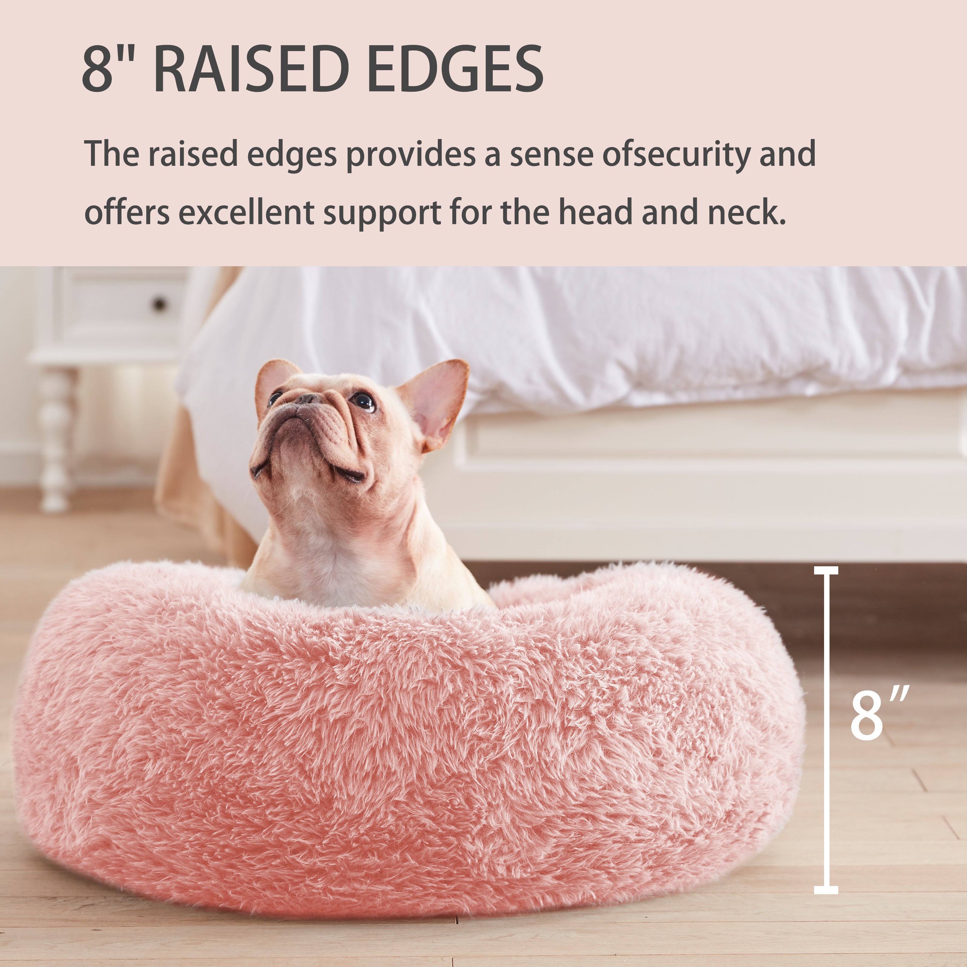 Calming Donut Dog Beds for Large dog, Anti-Anxiety
