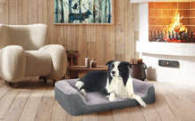 Load image into Gallery viewer, LFC PETS  Orthopedic Dog Bed - Waterproof Dog Foam Sofa with Removable Washable Cover, Thick Bolster Rim - Couch Dog Bed for Small Medium Large Dogs
