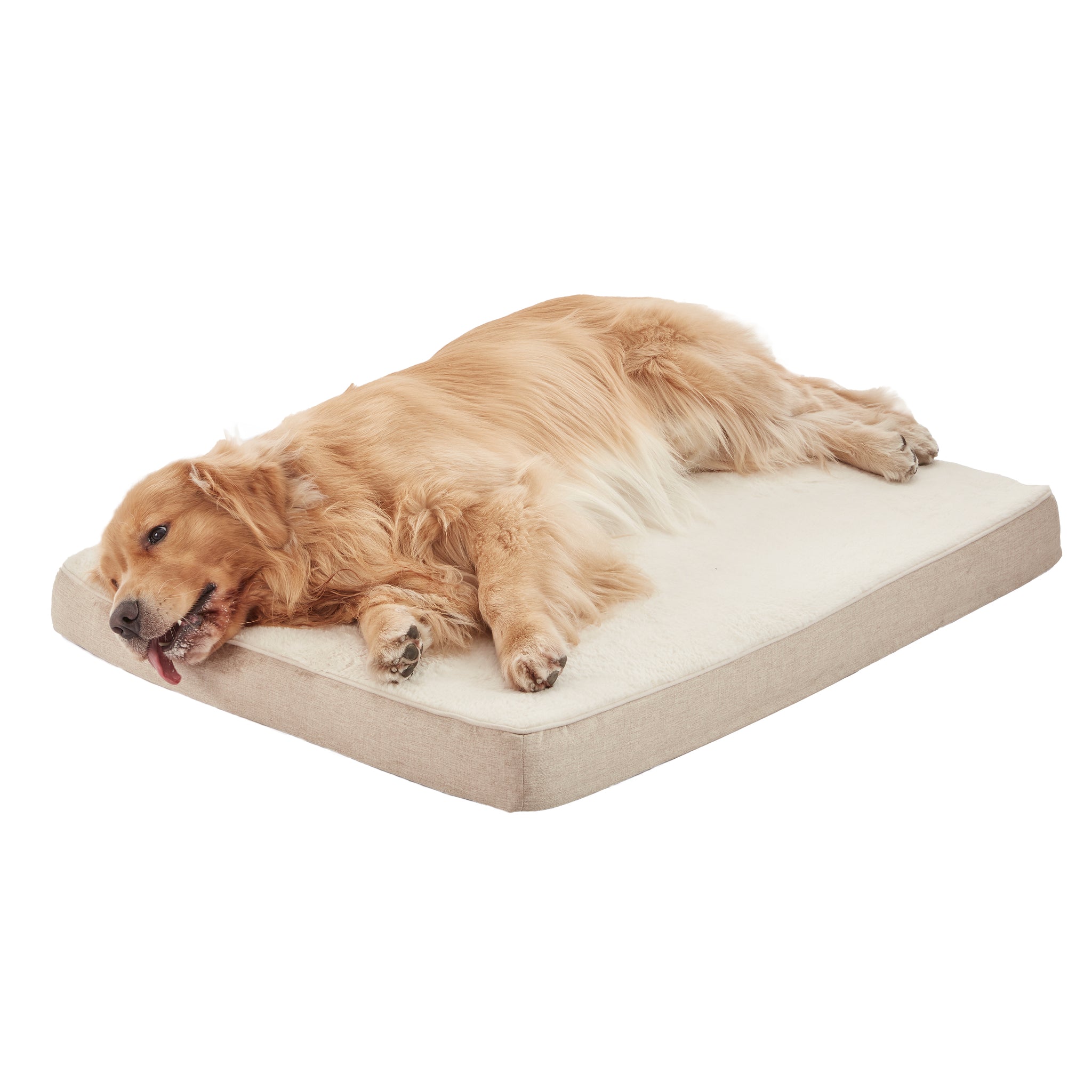 Plush Memory Foam Orthopedic Dog Beds with Removable Washable Cover & Waterproof Lining