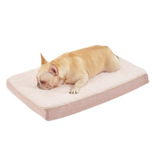 Load image into Gallery viewer, LFC PETS  Plush Memory Foam Orthopedic Dog Beds for Medium to Extra Large Jumbo Dogs, Pet Crate Bed Mat with Cooling Gel Sponge, Removable Washable Cover &amp; Waterproof Lining, M/L/XLL
