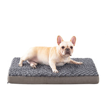Load image into Gallery viewer, LFC PETS  Plush Memory Foam Orthopedic Dog Bed for Medium, Large Dogs with Cooling Gel, Washable Dog Crate Mat, Removable Cover &amp; Waterproof Lining

