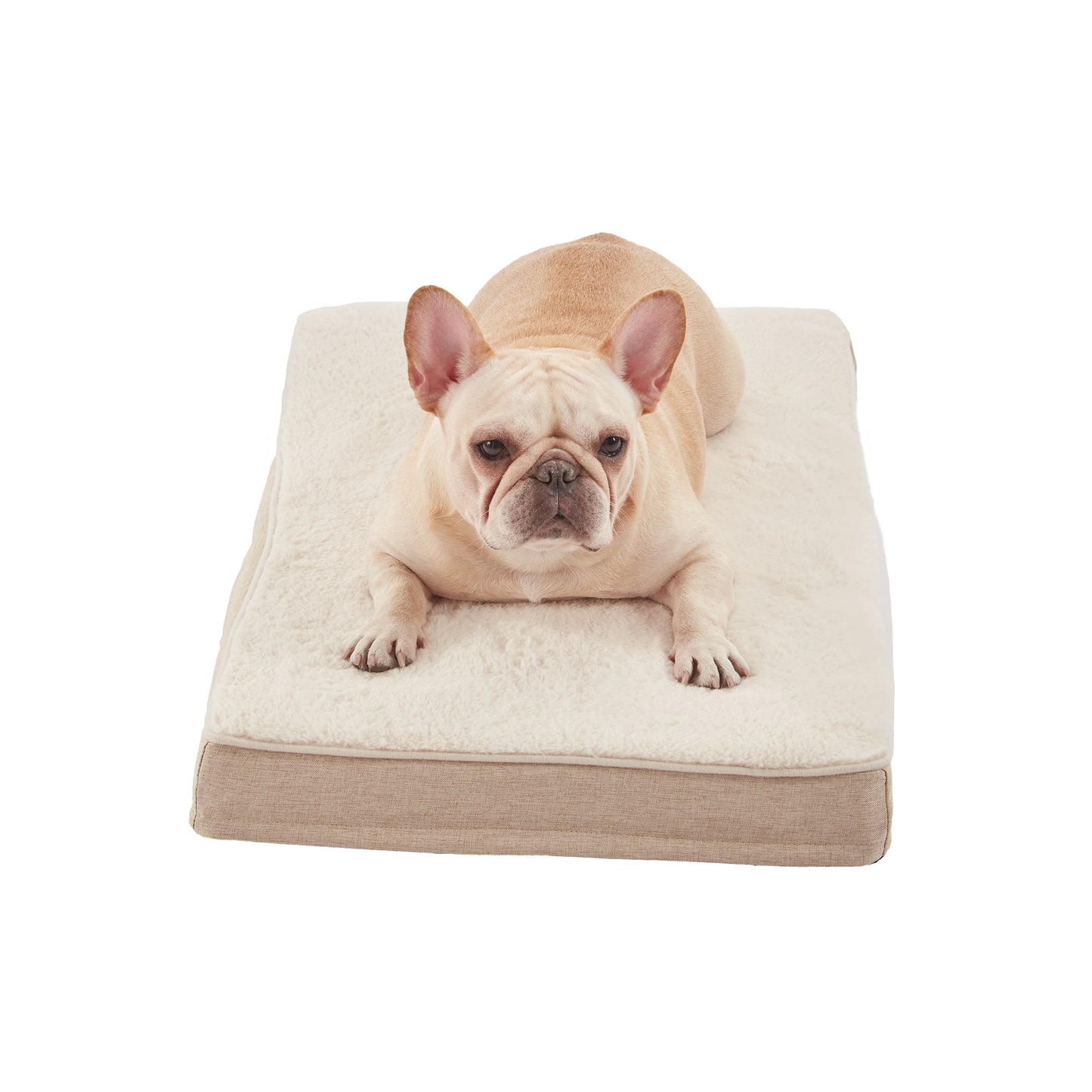 Plush Memory Foam Orthopedic Dog Beds with Removable Washable Cover & Waterproof Lining